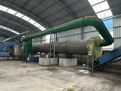 Сушилка для удобрений в рабочем состоянии