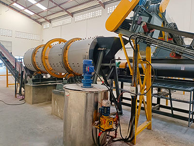 Участок производственной линии барабанного гранулирования