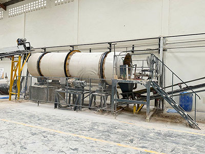 Производственная площадка производственной линии по производству барабанного гранулирования