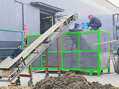 Горизонтальный ферментационный резервуар в рабочем состоянии