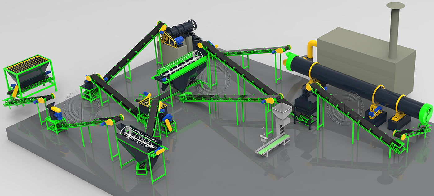 Линия по производству перемешиваемых удобрений